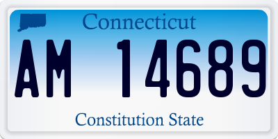 CT license plate AM14689