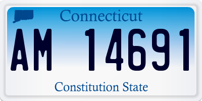 CT license plate AM14691
