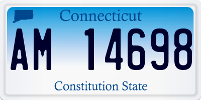 CT license plate AM14698