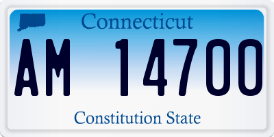 CT license plate AM14700