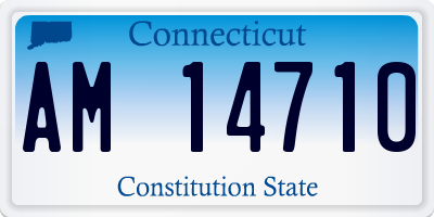 CT license plate AM14710