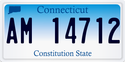 CT license plate AM14712