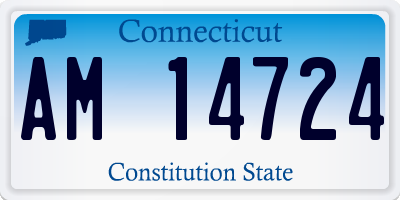 CT license plate AM14724