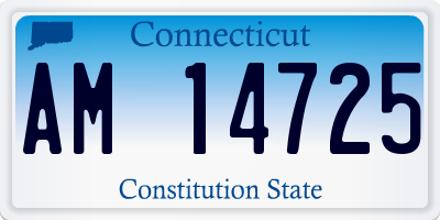 CT license plate AM14725