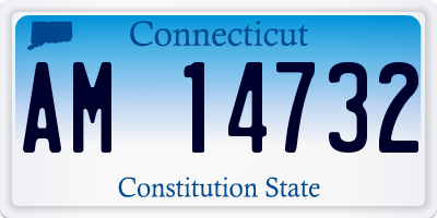 CT license plate AM14732