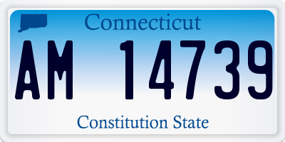 CT license plate AM14739