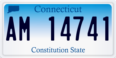 CT license plate AM14741