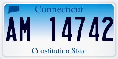 CT license plate AM14742