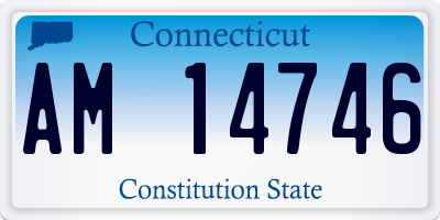 CT license plate AM14746
