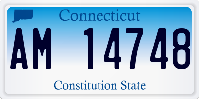 CT license plate AM14748