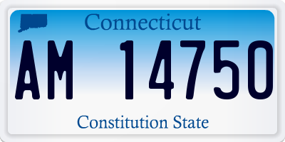 CT license plate AM14750