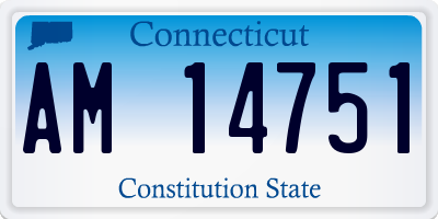 CT license plate AM14751