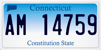 CT license plate AM14759