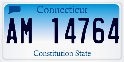 CT license plate AM14764