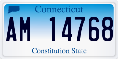 CT license plate AM14768
