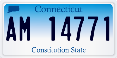 CT license plate AM14771