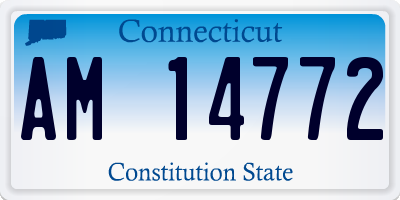 CT license plate AM14772