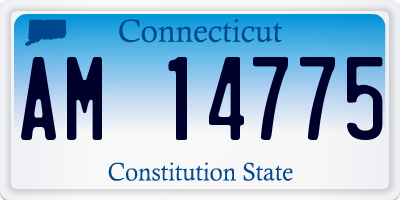 CT license plate AM14775