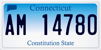 CT license plate AM14780