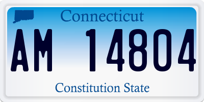 CT license plate AM14804