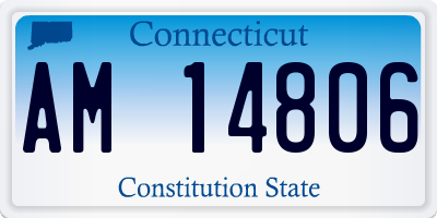 CT license plate AM14806