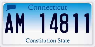 CT license plate AM14811