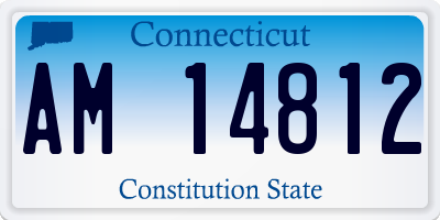 CT license plate AM14812