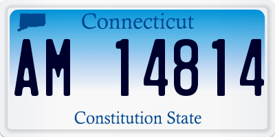 CT license plate AM14814
