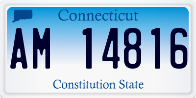 CT license plate AM14816