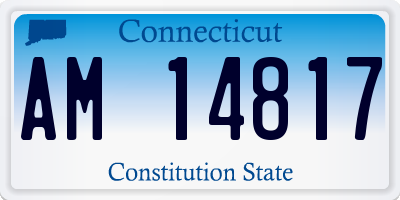 CT license plate AM14817