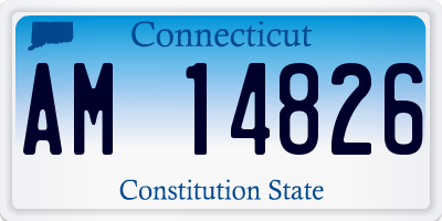 CT license plate AM14826
