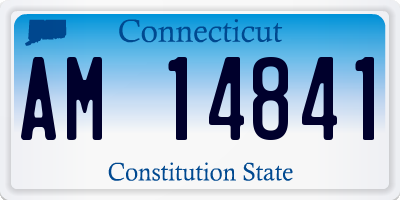 CT license plate AM14841