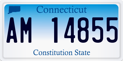 CT license plate AM14855