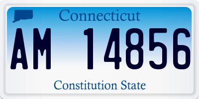 CT license plate AM14856