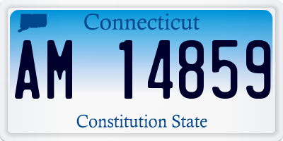 CT license plate AM14859