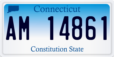 CT license plate AM14861