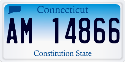 CT license plate AM14866