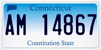 CT license plate AM14867