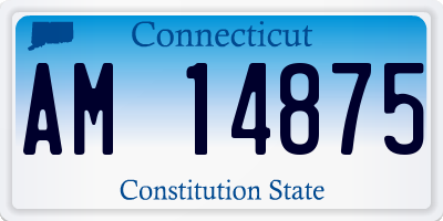 CT license plate AM14875