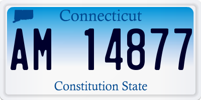 CT license plate AM14877