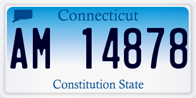 CT license plate AM14878