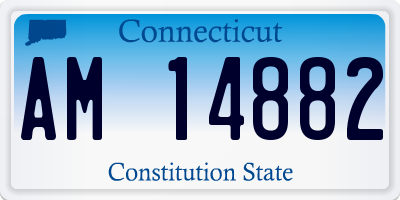 CT license plate AM14882