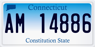 CT license plate AM14886