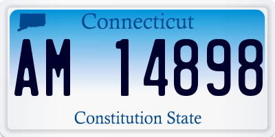 CT license plate AM14898