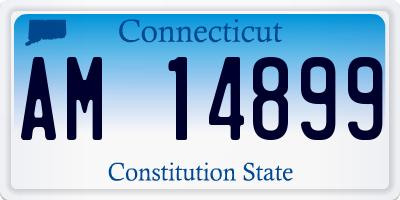 CT license plate AM14899