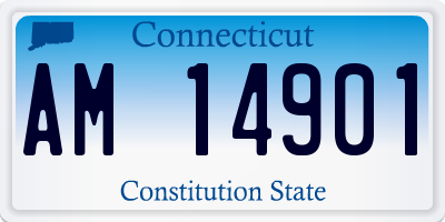 CT license plate AM14901