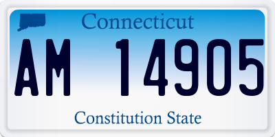 CT license plate AM14905