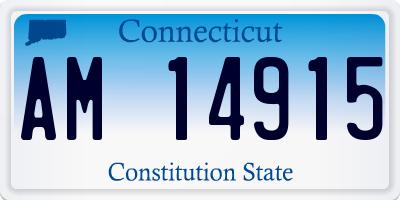 CT license plate AM14915
