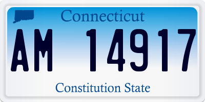 CT license plate AM14917
