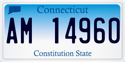 CT license plate AM14960